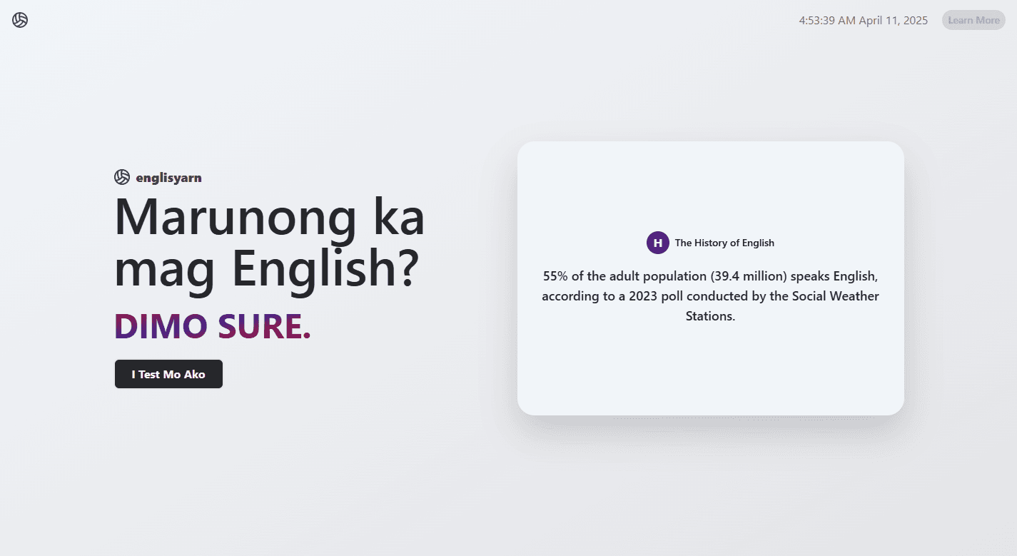 englisyarn - AI-Generated Grammar Quiz screenshot
